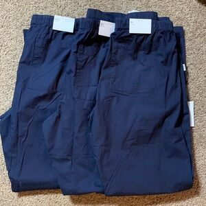 Onia Dark Blue Poplin Lounge pants, 3 sizes available, NWT, scrubs?